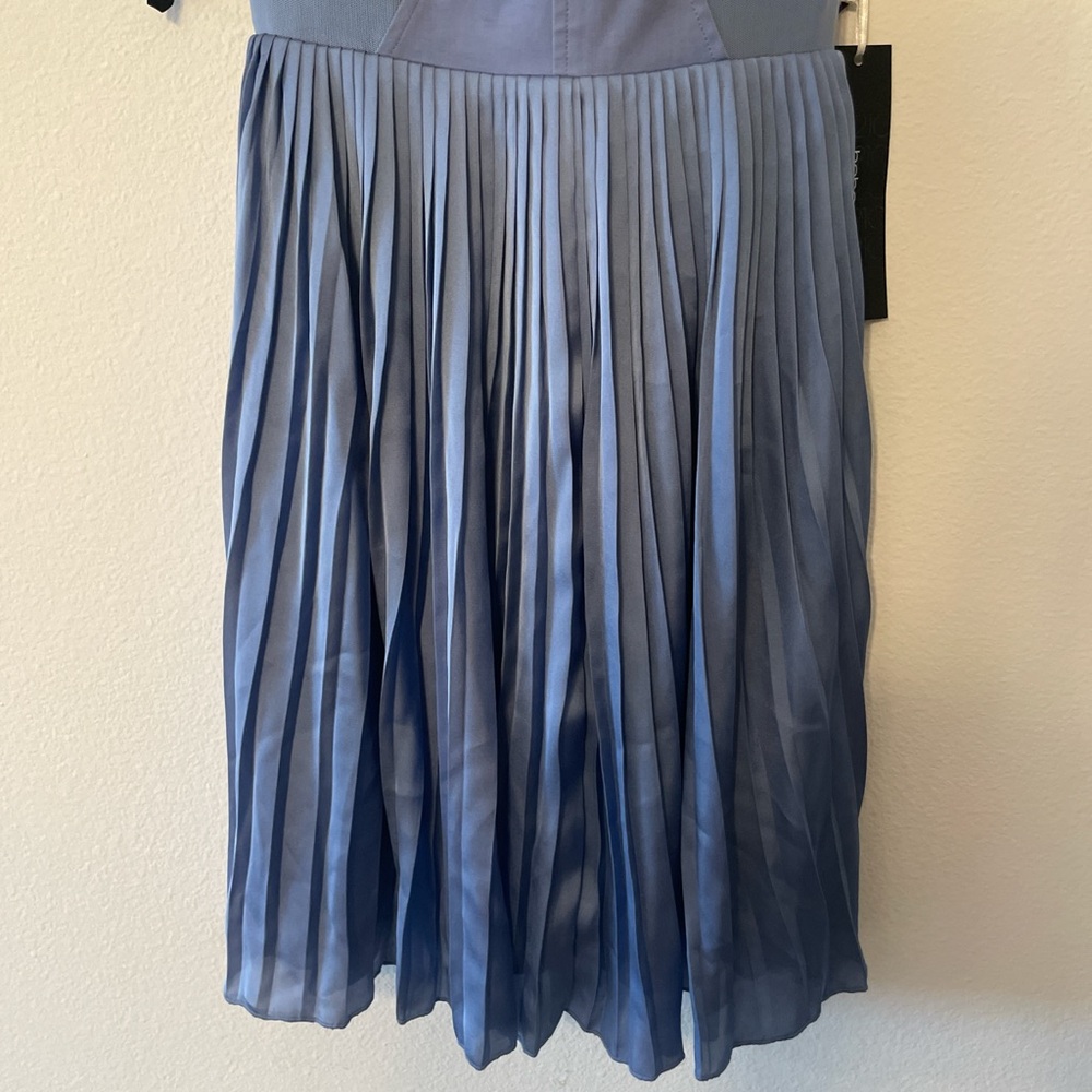 Periwinkle Bebe Fit and Flare Dress NWT - Picture 6 of 8